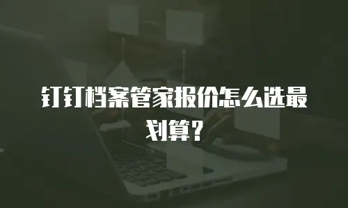 钉钉档案管家报价怎么选最划算？