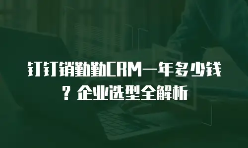钉钉销勤勤CRM一年多少钱？企业选型全解析