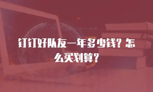 钉钉好队友一年多少钱？怎么买划算？