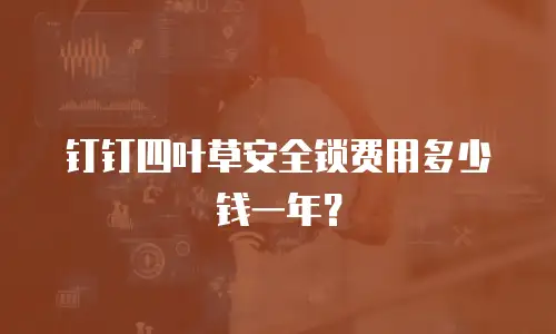 钉钉四叶草安全锁费用多少钱一年？