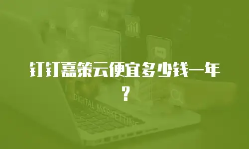 钉钉嘉策云便宜多少钱一年？