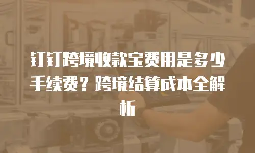 钉钉跨境收款宝费用是多少手续费？跨境结算成本全解析