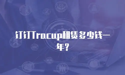 钉钉Tracup租赁多少钱一年？