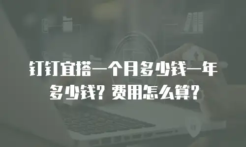 钉钉宜搭一个月多少钱一年多少钱？费用怎么算？