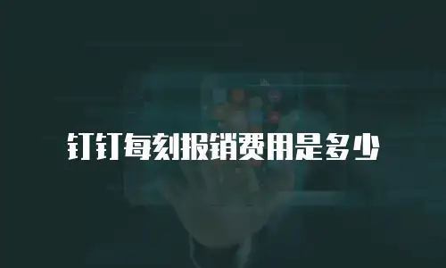 钉钉每刻报销费用是多少