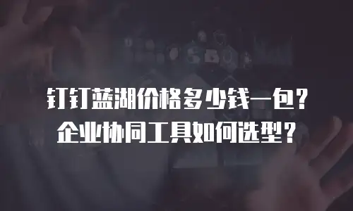 钉钉蓝湖价格多少钱一包？企业协同工具如何选型？