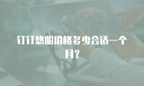 钉钉悠船价格多少合适一个月？