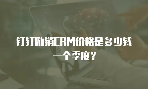 钉钉励销CRM价格是多少钱一个季度？