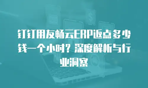 钉钉用友畅云ERP返点多少钱一个小时？深度解析与行业洞察