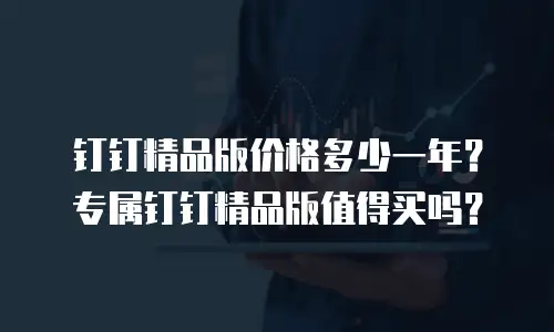 钉钉精品版价格多少一年？专属钉钉精品版值得买吗？