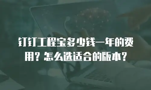 钉钉工程宝多少钱一年的费用？怎么选适合的版本？
