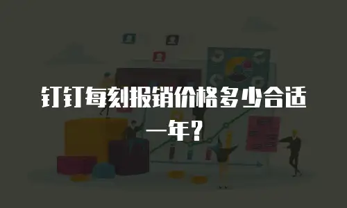 钉钉每刻报销价格多少合适一年？
