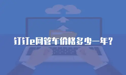 钉钉e网管车价格多少一年？