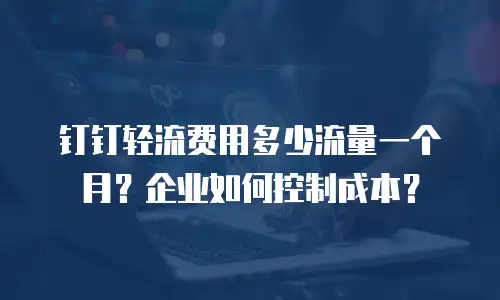 钉钉轻流费用多少流量一个月？企业如何控制成本？