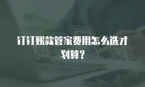 钉钉账款管家费用怎么选才划算？