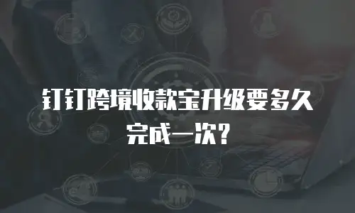 钉钉跨境收款宝升级要多久完成一次？