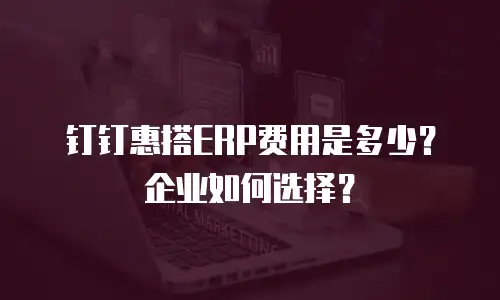 钉钉惠搭ERP费用是多少？企业如何选择？