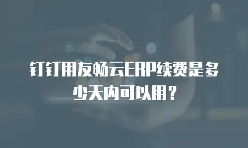 钉钉用友畅云ERP续费是多少天内可以用？