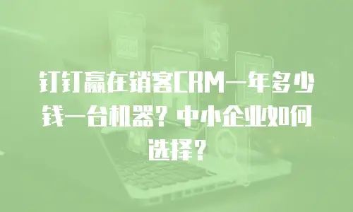 钉钉赢在销客CRM一年多少钱一台机器？中小企业如何选择？