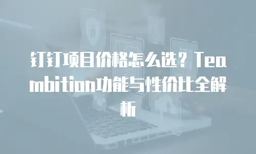 钉钉项目价格怎么选？Teambition功能与性价比全解析