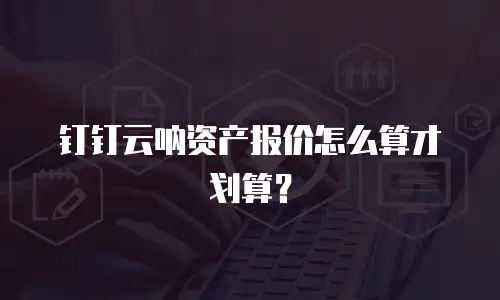 钉钉云呐资产报价怎么算才划算？