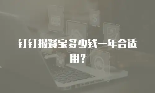 钉钉报餐宝多少钱一年合适用？