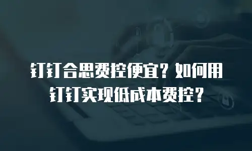 钉钉合思费控便宜？如何用钉钉实现低成本费控？