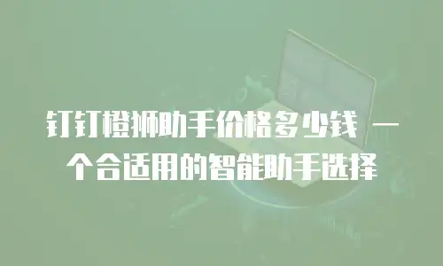 钉钉橙狮助手价格多少钱 一个合适用的智能助手选择