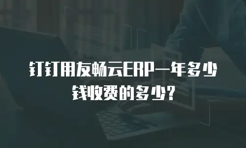 钉钉用友畅云ERP一年多少钱收费的多少？