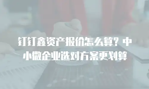 钉钉鑫资产报价怎么算？中小微企业选对方案更划算