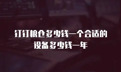 钉钉粮仓多少钱一个合适的设备多少钱一年