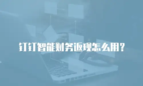 钉钉智能财务返现怎么用？