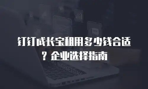 钉钉成长宝租用多少钱合适？企业选择指南