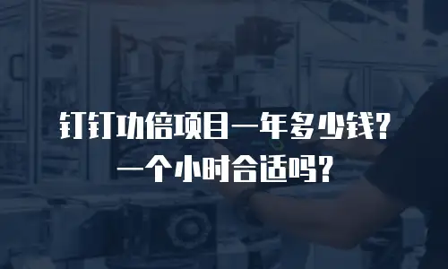 钉钉功倍项目一年多少钱？一个小时合适吗？