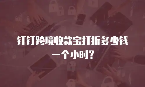 钉钉跨境收款宝打折多少钱一个小时？
