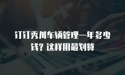 钉钉秀川车辆管理一年多少钱？这样用最划算