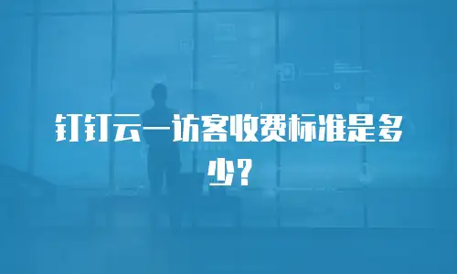 钉钉云一访客收费标准是多少？