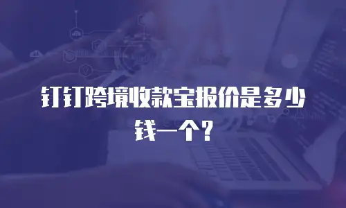 钉钉跨境收款宝报价是多少钱一个？