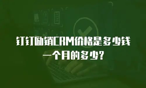 钉钉励销CRM价格是多少钱一个月的多少？