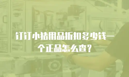 钉钉小猪用品折扣多少钱一个正品怎么查？