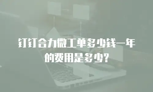 钉钉合力微工单多少钱一年的费用是多少？