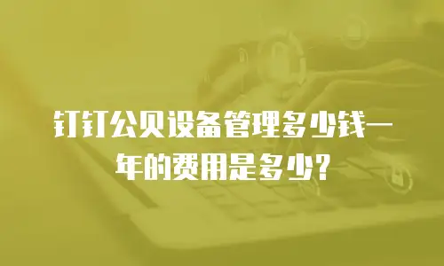 钉钉公贝设备管理多少钱一年的费用是多少？