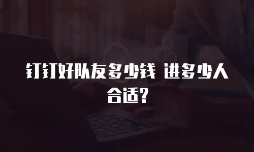 钉钉好队友多少钱 进多少人合适？