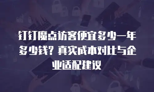 钉钉魔点访客便宜多少一年多少钱？真实成本对比与企业适配建议