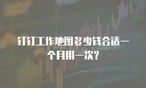钉钉工作地图多少钱合适一个月用一次？