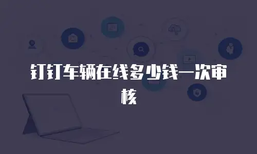 钉钉车辆在线多少钱一次审核