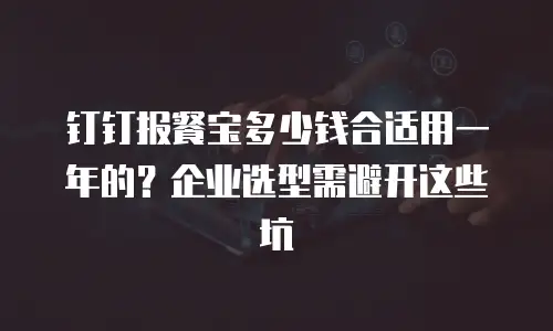 钉钉报餐宝多少钱合适用一年的？企业选型需避开这些坑
