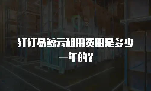 钉钉易鲸云租用费用是多少一年的？