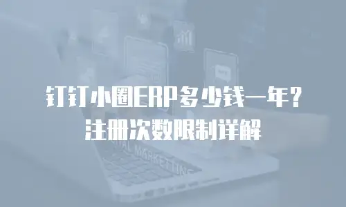 钉钉小圈ERP多少钱一年？注册次数限制详解