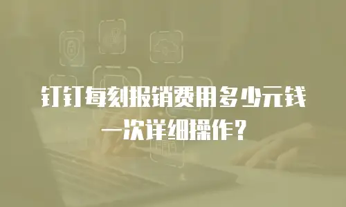钉钉每刻报销费用多少元钱一次详细操作？